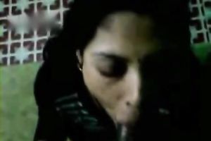 Fugly Indian girl sucks beefy shlong greedily like ribald wench