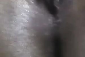 My swarthy girlfriend just likes playing with her pink cookie