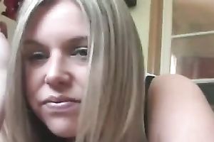 Slutty and playful white golden-haired slutwife puffs thick clouds of smoke