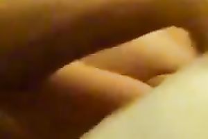 Sluttish hawt breasty white bitch on top of me riding my 10-Pounder