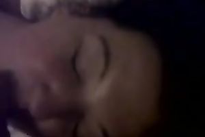 Facial for my tiny shy dark brown girlfriend after party