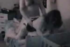 Brunette big beautiful woman slut acquires double permeated by me and my friend