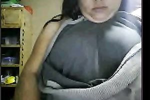 Filipina plump brunette hair woman on livecam str8 out of shower