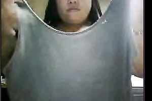 Filipina plump brunette hair woman on livecam str8 out of shower