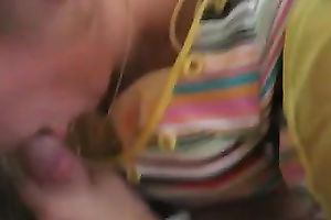 This hooker can't live without giving BJs and u got to love all the pecker engulfing she does