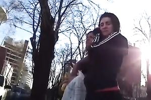 This gorgeous Argentinian housewife in dark leggings is driving me avid