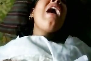 Indian wench groans loud as this babe receives drilled hard