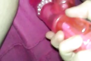 My white wife receives her cum-hole properly toyed by me in homemade movie scene