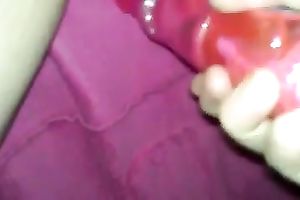 My white wife receives her cum-hole properly toyed by me in homemade movie scene