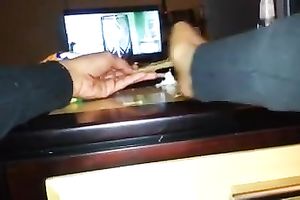 My concupiscent girlfriend enjoys riding my knob in eager POV movie scene