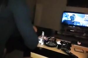 My concupiscent girlfriend enjoys riding my knob in eager POV movie scene