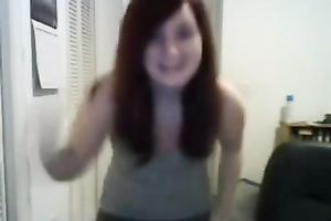 Plumpish legal age teenager toys her love tunnel to agonorgasmos in cam solo vid