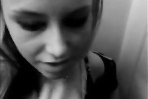 This golden-haired slut can not go a day out of engulfing my cock