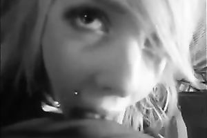 This golden-haired slut can not go a day out of engulfing my cock