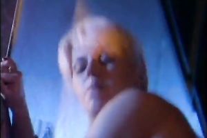 Two babes and one jerk in a sexy 3some movie scene in bedroom