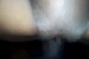 Black hairless constricted cookie railed hard in missionary style