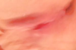 I really have a fun teasing my soaked pink cookie in front of my camera