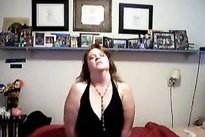 Filming myself stripped playing with a sex-toy for my big beautiful woman fans