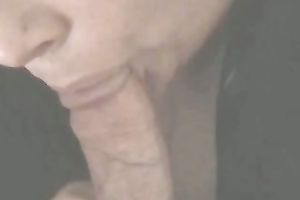 Big hard dick of my aged spouse splurts a large load on my face