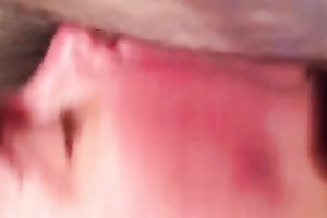 Pleasing my spouse by engulfing his miniature soft wang on web camera