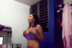 Lovely tanned skin exotic teens on cam flirting