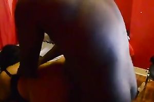 Black fellow destroys my pussy in interracial homemade movie scene