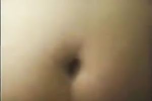 Chubby long-haired white wife demonstrates her body for the webcam