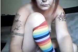 Frisky non-professional redhead white babe shows her bawdy cleft and rectal hole