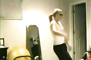 Webcam solo episode with my ex GF exposing her nice mounds