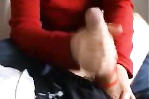 Awesome compilation of my wicked slutty wife jerking off my large white cock