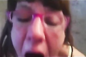 White non-professional milf bitch sucked my massive dark shaft on webcam