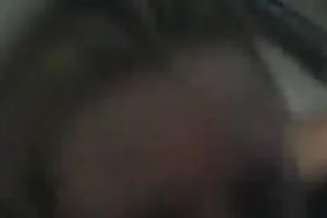 Petite blond legal age teenager wench voraciously eating my large dark cock