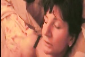 Mature brunette hair white amateur wife getting a facial jizz flow