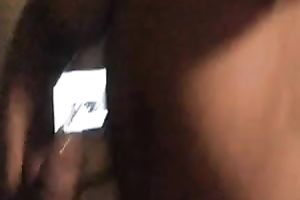 My overweight girlfriend with biggest milk sacks looks worthy in cowgirl position