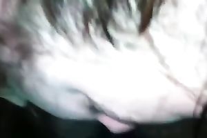 Chubby skank with large moist boobs sucks my BBC like mad