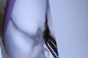 Chubby horny white wife of my fried acquires filmed as this babe rubs her slit