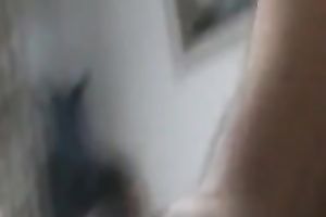 Chubby horny white wife of my fried acquires filmed as this babe rubs her slit