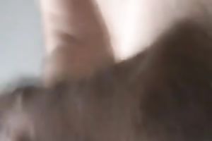 Chubby horny white wife of my fried acquires filmed as this babe rubs her slit