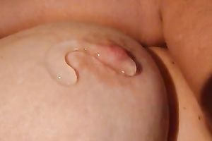 Putting gel on my bra buddies and massaging 'em for my hubby