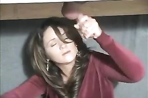 My sexy and freaky girlfriend milks my knob throughout a gap