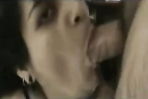 Hungry latin chick milf dark brown blows me to be facialized generously