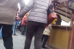 Cute babes with tight asses receive caught on my hidden livecam in the street