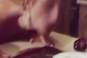 Short haired chick with a high sex drive is fucking in the kitchen