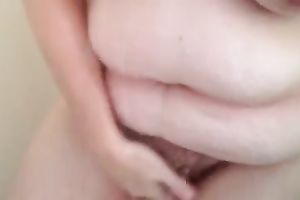 Soapy body of my big beautiful woman older white slutty wife on homemade clip