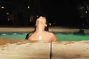 Stunningly gorgeous GF is playing with her pussy in front of me