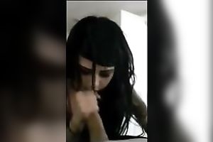 Young and excited brunette hair legal age teenager cutie blows my penis untill I cum