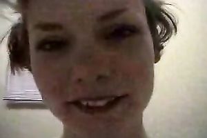 Short-haired golden-haired sucks my boner and feels happy to receive facialed