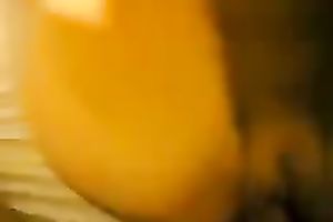 Drilling my slender black skin Asian girlfriend on POV movie