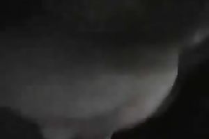 Amateur brunette hair sucks my cock greedily in homemade sex tape