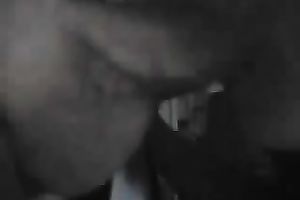 Amateur brunette hair sucks my cock greedily in homemade sex tape